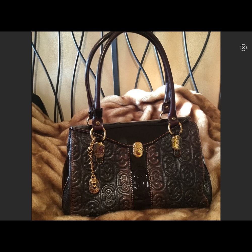 Marino Orlandi Embossed Leather Bag